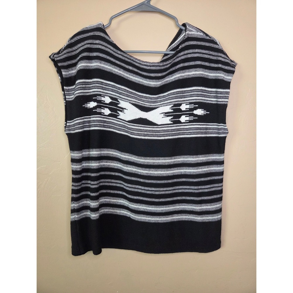 Chaps by Ralph Lauren Women's Linen Cotton Knit Shell Top Large